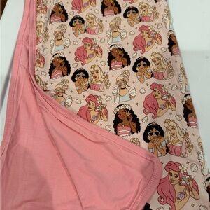 Disney Princess Seashells Bamboo  Blanket 40”x40” new